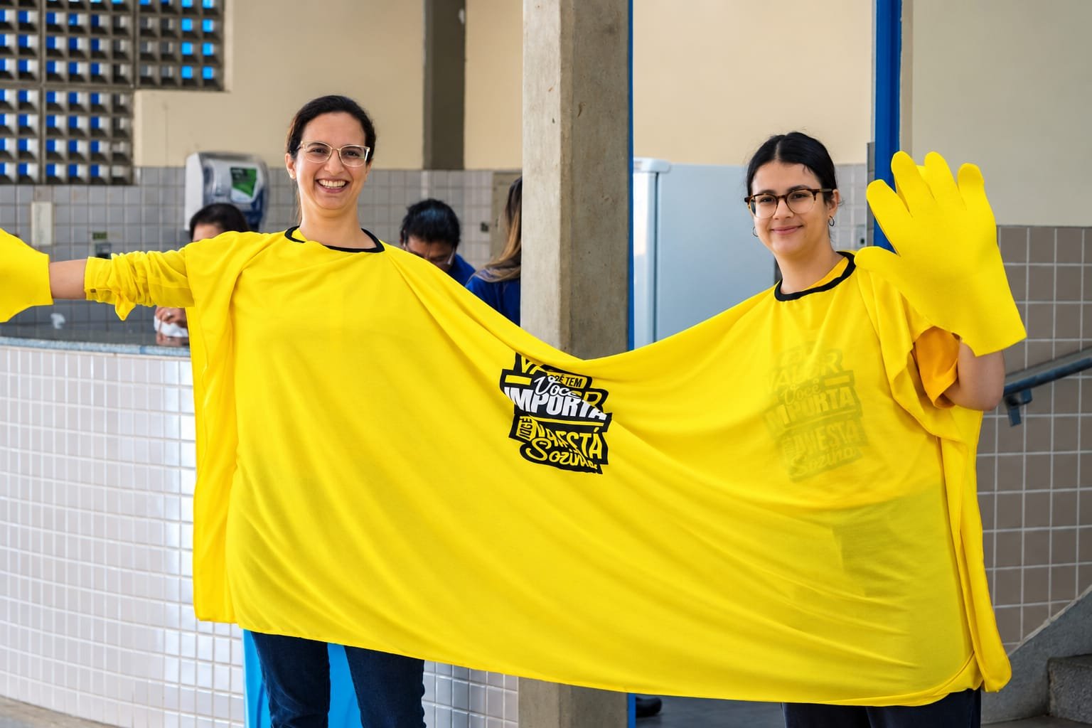 Abraço coletivo dos participantes do Tamu Junto Viva Mais
