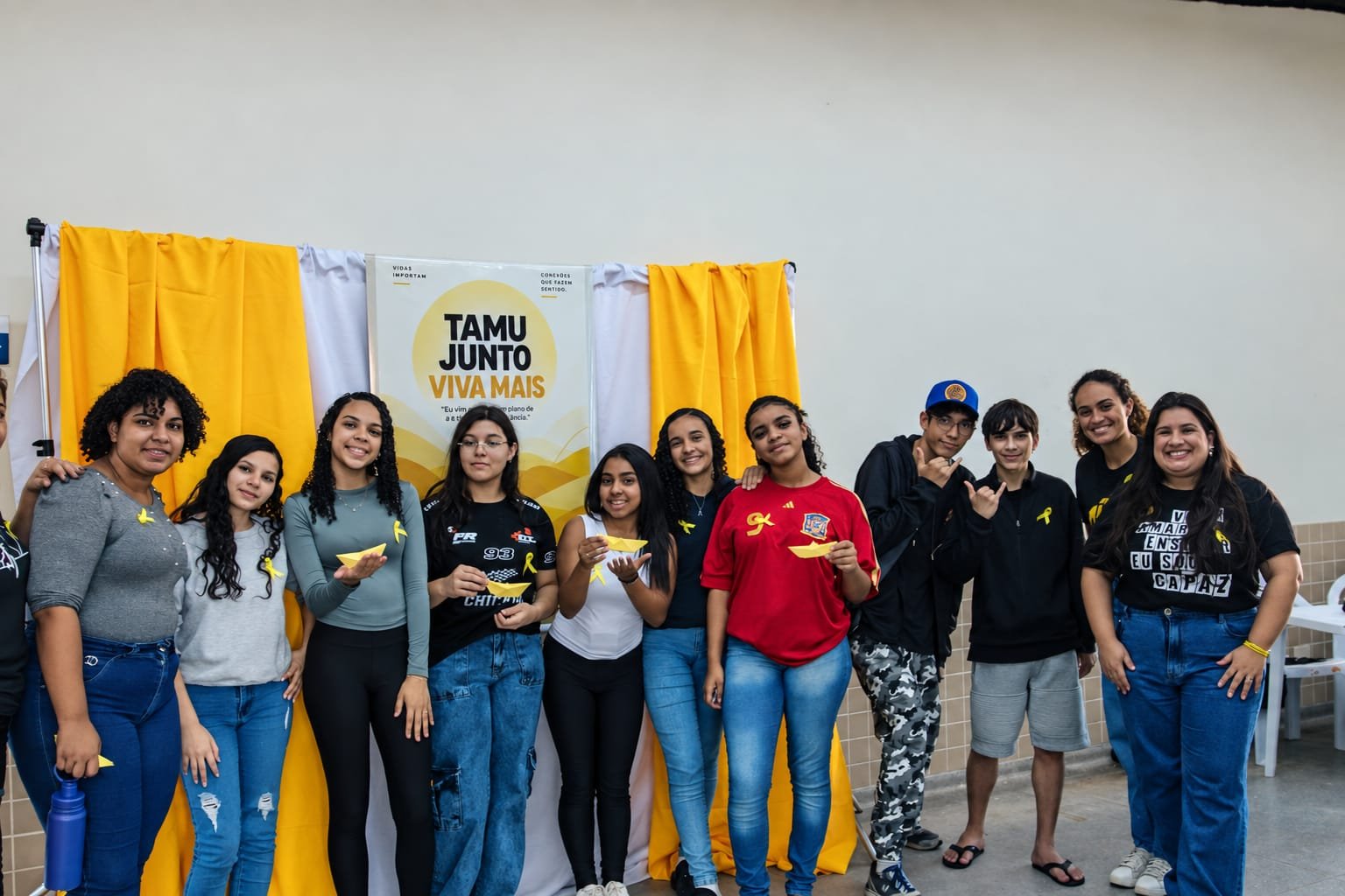 Estudantes participando do Tamu Junto Viva Mais