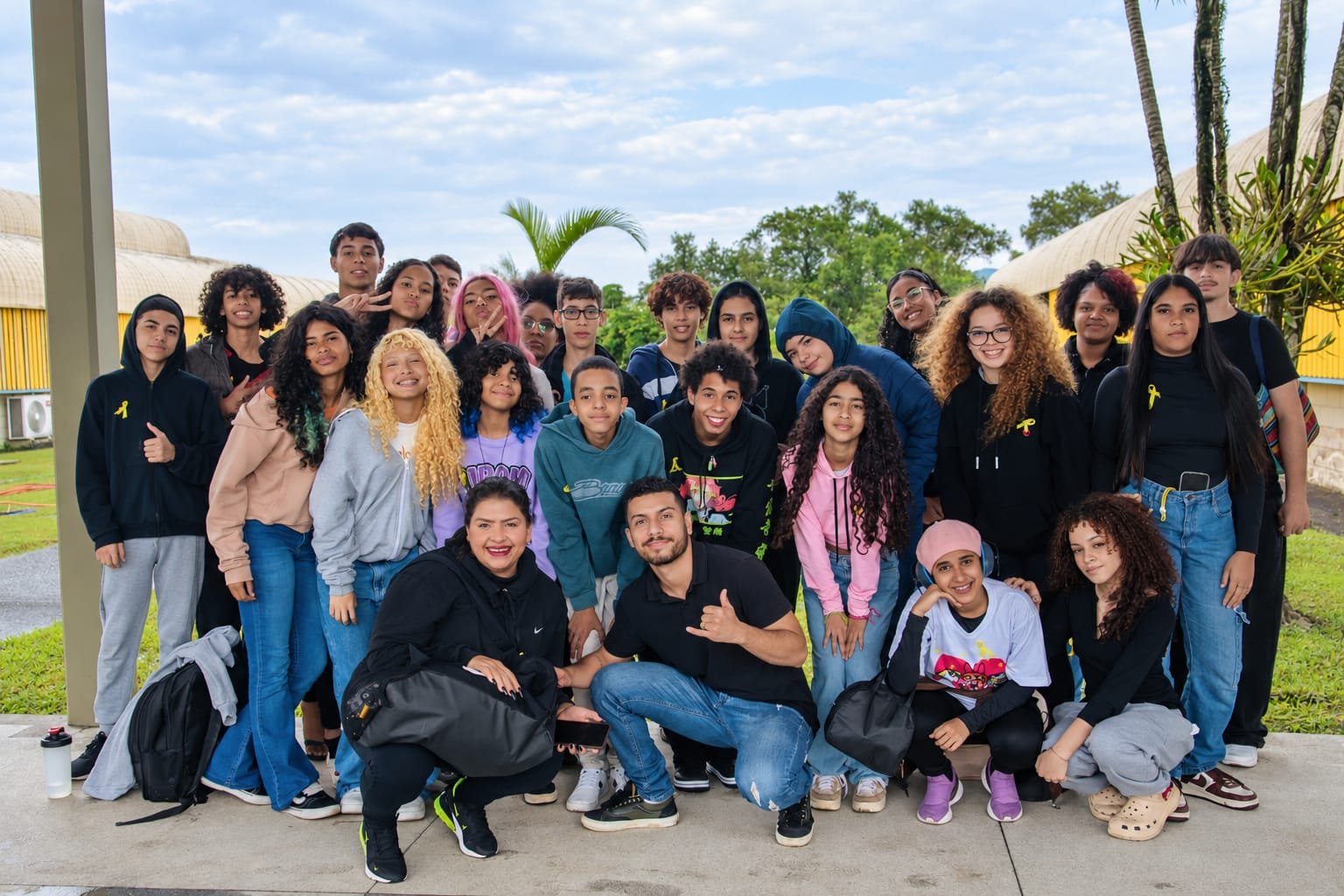 Estudantes reunidos no Tamu Junto Viva Mais