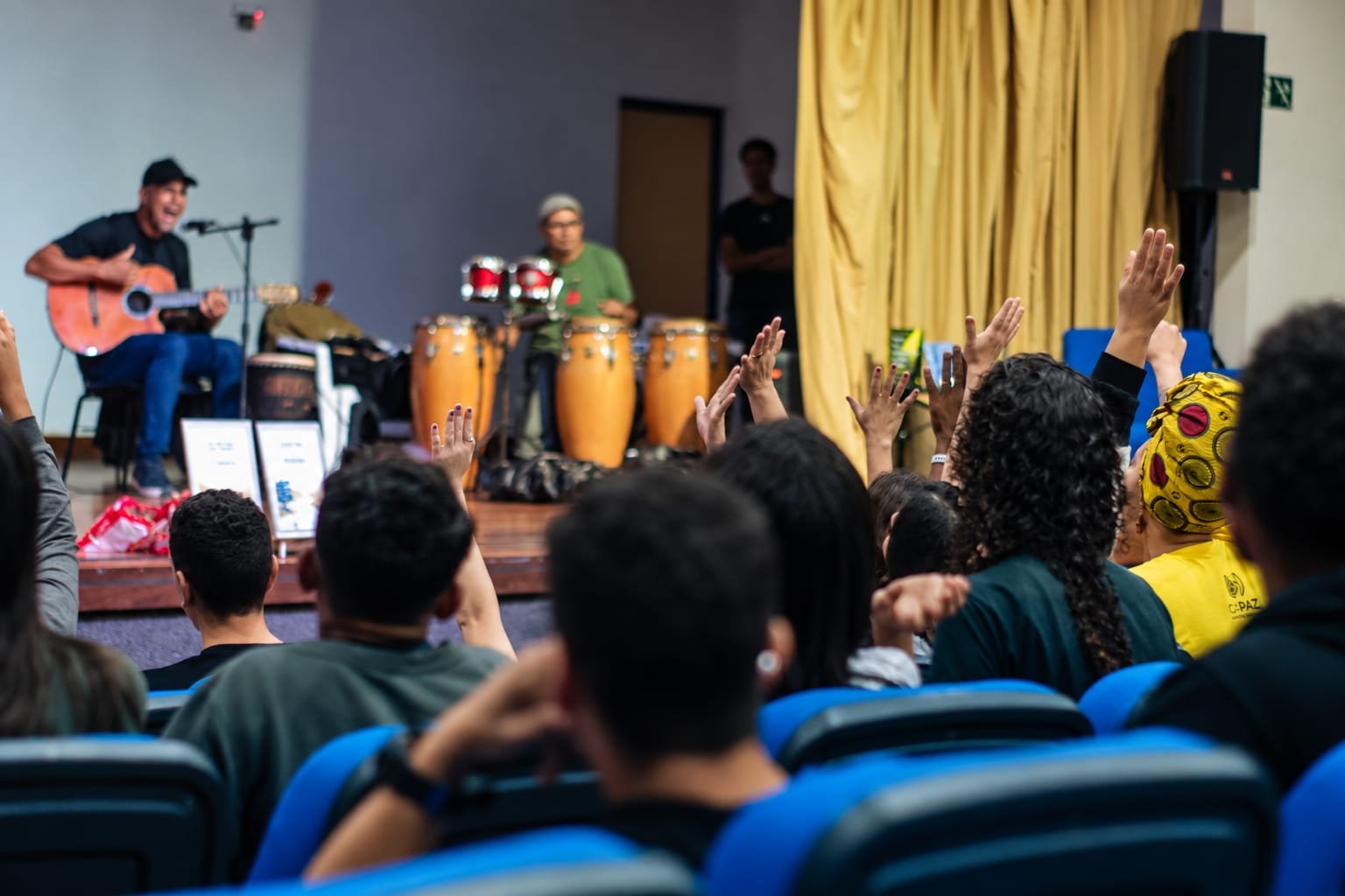 Mãos unidas no Tamu Junto Viva Mais